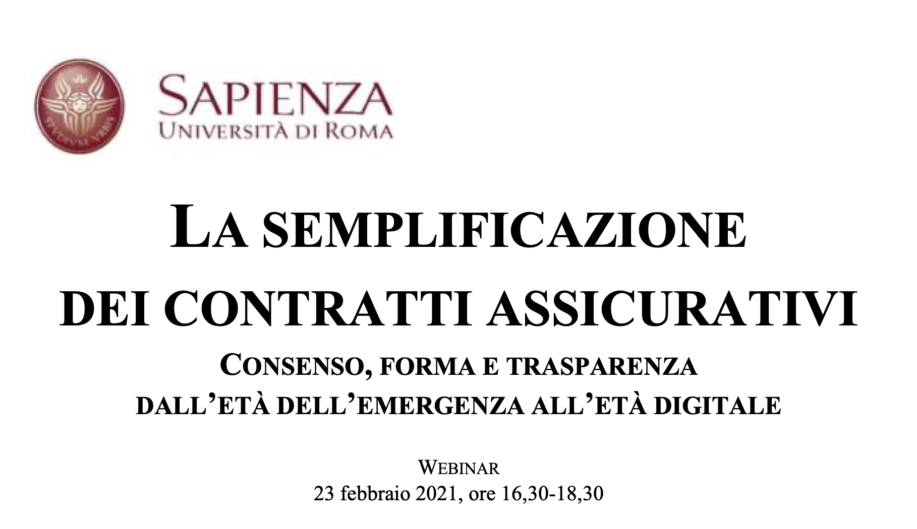La Semplificazione dei Contratti Assicurativi